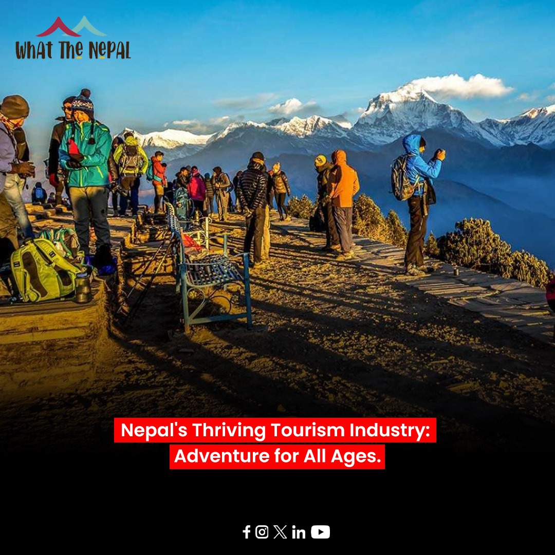 𝐍𝐞𝐩𝐚𝐥’𝐬 𝐓𝐡𝐫𝐢𝐯𝐢𝐧𝐠 𝐓𝐨𝐮𝐫𝐢𝐬𝐦 𝐈𝐧𝐝𝐮𝐬𝐭𝐫𝐲: 𝐀𝐝𝐯𝐞𝐧𝐭𝐮𝐫𝐞 𝐟𝐨𝐫 𝐀𝐥𝐥 𝐀𝐠𝐞𝐬

Read More: whatthenepal.com/2024/05/21/nep…

#nepal #adventuretravel #CulturalexperiencesNepal #AdventureForAllAges #news #ThrivingTourism #exploretolive #nepal  #Whatthenepal