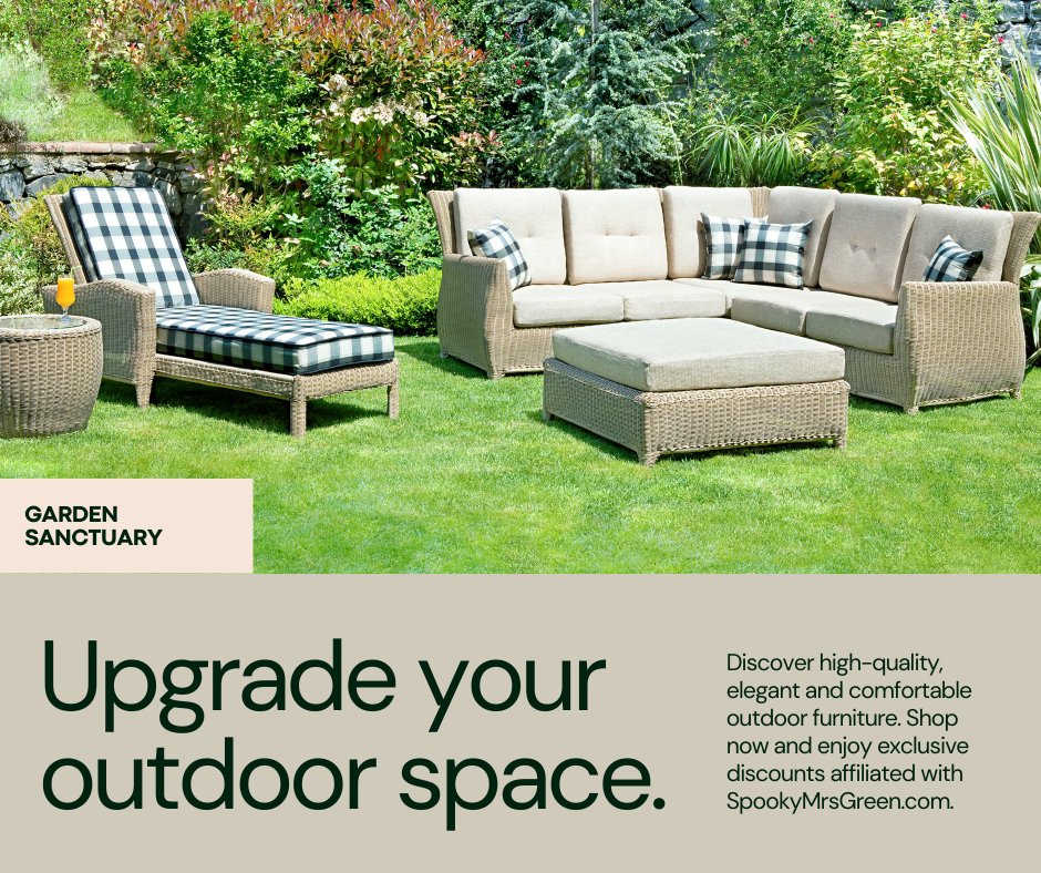 Transform your outdoor space with stylish garden furniture from Garden Sanctuary! 🌿🌞 Get 10% off your order with code MAY10. Click to shop now: tidd.ly/3Z0FnGW 🌸✨

#GardenSanctuary #affiliatelink