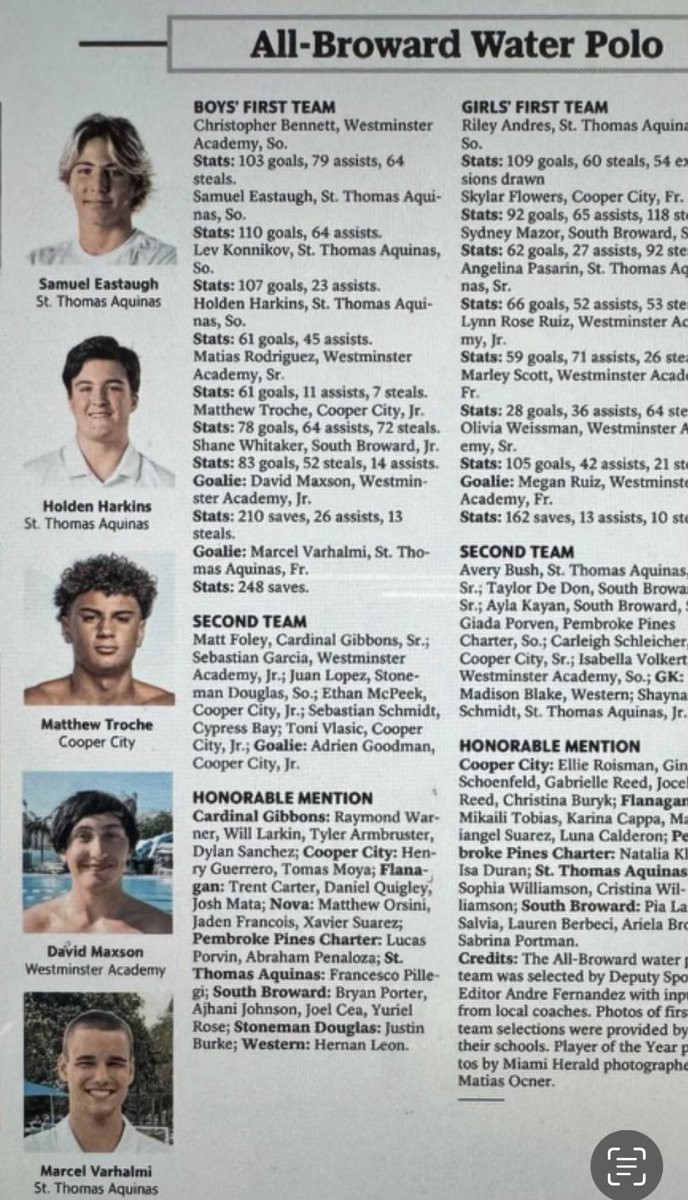 Having a great spring. Blessed to be Miami Herald 1st team all county. You Go We Go. @CoachHarriott @coachkahn @CoachCrissy13 @AquinasRaiders @larryblustein