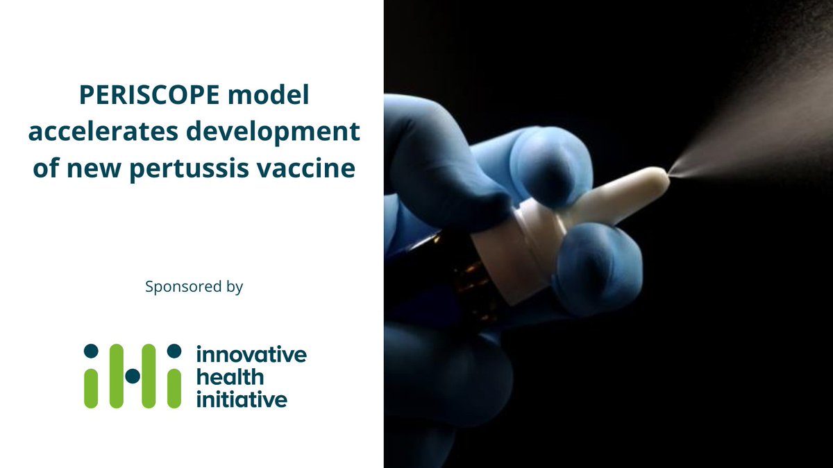 The PERISCOPE project has created a controlled human infection model and a cell bank, which facilitated the development of a promising nasal vaccine for the pertussis bacteria. Read more of this @IHIEurope article to learn more: tinyurl.com/274e4u97