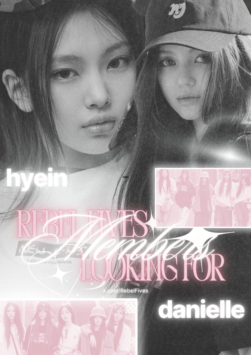 Good day, fellas !  ✿  RebelFives here looking for two missing member to fill the vacant spot {𝐃͟𝐚͟𝐧͟𝐢͟𝐞͟𝐥͟𝐥͟𝐞͟ &amp; 𝐇͟𝐲͟𝐞͟𝐢͟𝐧.} Reply yourself down below—pwease. And it would be very lovely if you RT and tag your squad to be friend with us. Thank you! . . ❤︎