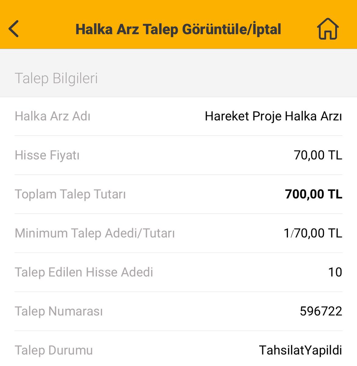 ✅Hareket Proje Taşımacılığı #HRKET arzdan alınan paylar hesaplara geçmeye başladı.

✅Sayfa olarak 10 lot talep etmiştik 10 lot vermiş.İyi şirket bilginiz olsun dostlar 🙋

✅Sizlere kaç adet lot verdi?

#borsa #hisse #halkaarz