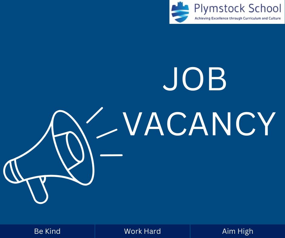 Plymstock School are recruiting for a Teacher of Design and Technology MPS/UPS.  

Closing date: 3:00pm, Wed 22nd May, 2024.  

View full details and apply online <a href="/mynewterm/">MyNewTerm</a> ⬇️ mynewterm.com/jobs/136568/ED…