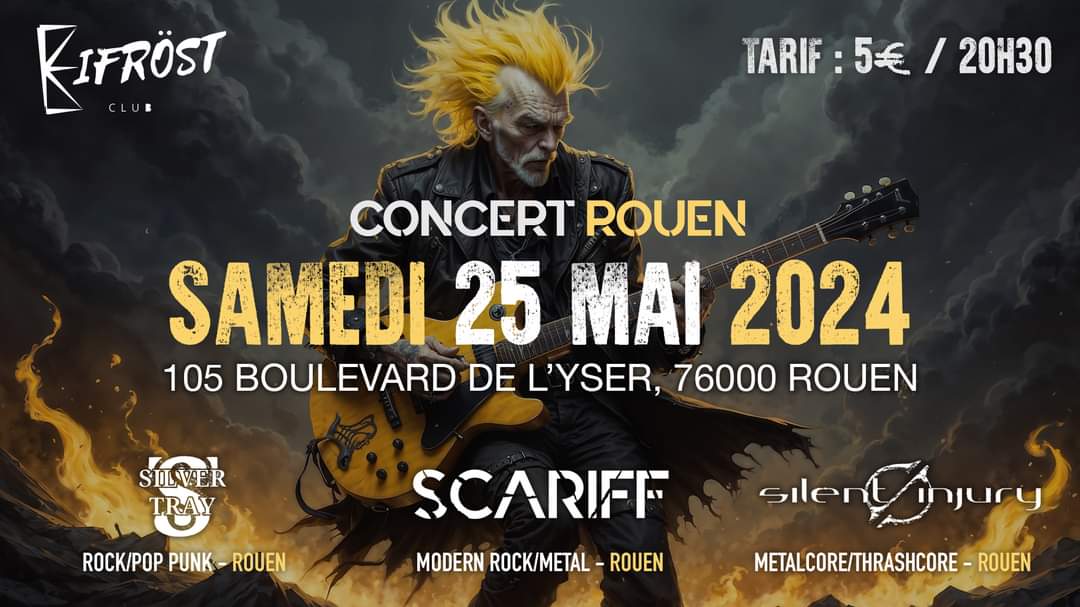 OfficialScariff's tweet photo. De retour ce samedi sur scène au Bifröst Club 🔥

Qui sera de la partie ? 👋 https://t.co/xAjEyRG0zx