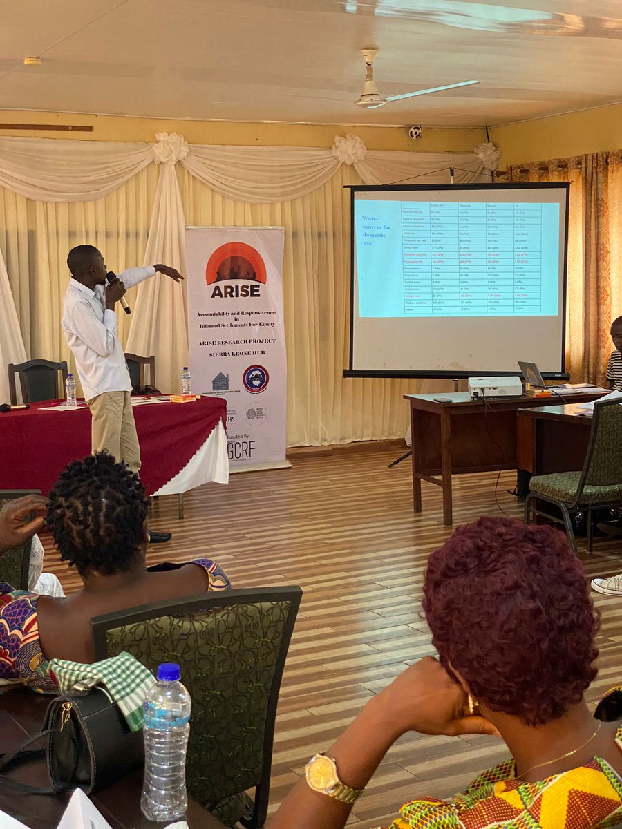 SLURC_FT's tweet image. Dissemination of data what factors impact the health &amp;amp; wellbeing in informal settlements (Cockle Bay, Dwarzark &amp;amp; Moyiba) provides an opportunity for the community to review, respond &amp;amp; validate the findings &amp;amp; interpretations. It reinforces the concept of cocreation!
@ARISEHub