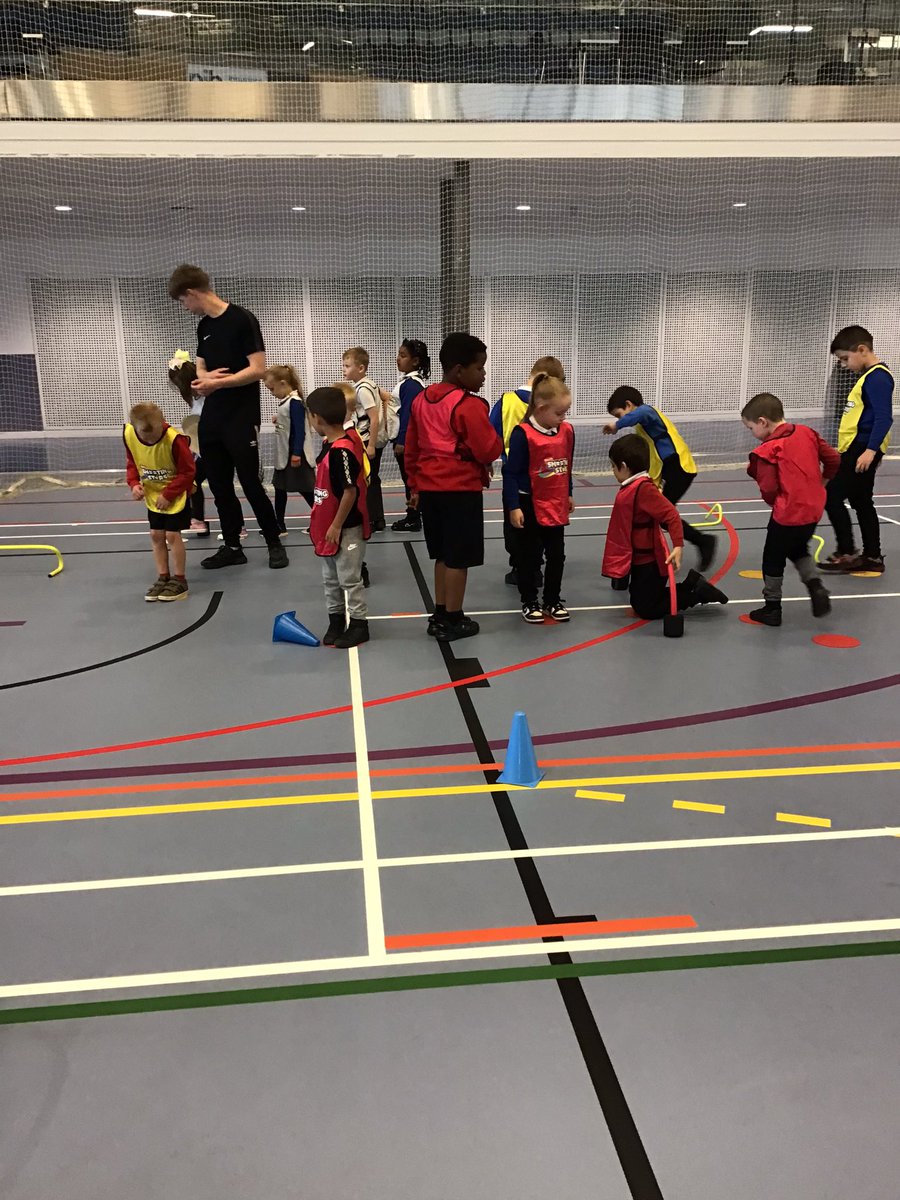DCCTSuperSchool's tweet photo. Children had a great time at our physical literacy festival at Derby Arena today 🏃‍♂️

45 students from our Active Schools programme were invited to try a range of activities, including Bikeability, Problem Solving and Active Story Telling 🚴
@Roe_Farm @ZaytounaS @RedwoodPrSchool https://t.co/w5B91fpxGt