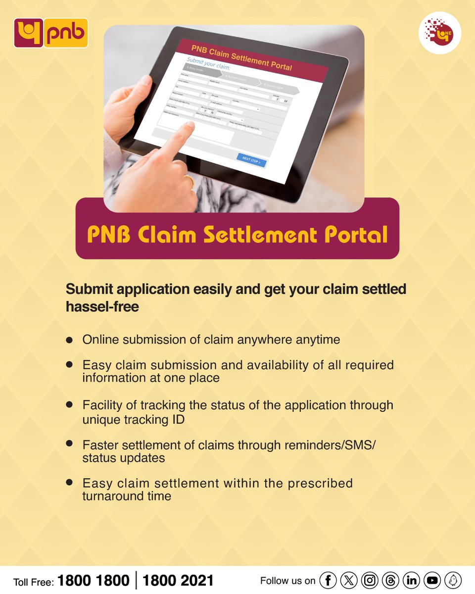 Making claim settlements easy with PNB Claim Settlement Portal. Submit and track your claims at mypnb.in/DeathClaim/Log… #pnb #claim #settlement #service #digital