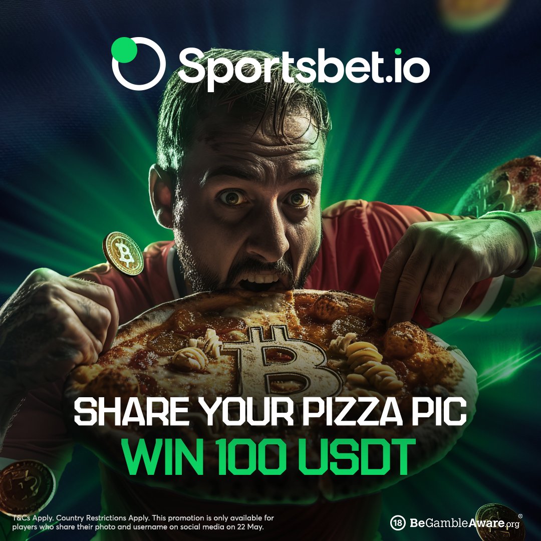🍕Celebrate Bitcoin Pizza Day with #Sportsbetio🍕 1⃣ Buy a pizza on May  22nd, 2024 2⃣ Snap a photo of your delicious pizza with the receipt clearly  visible 3⃣ Reply with your photo