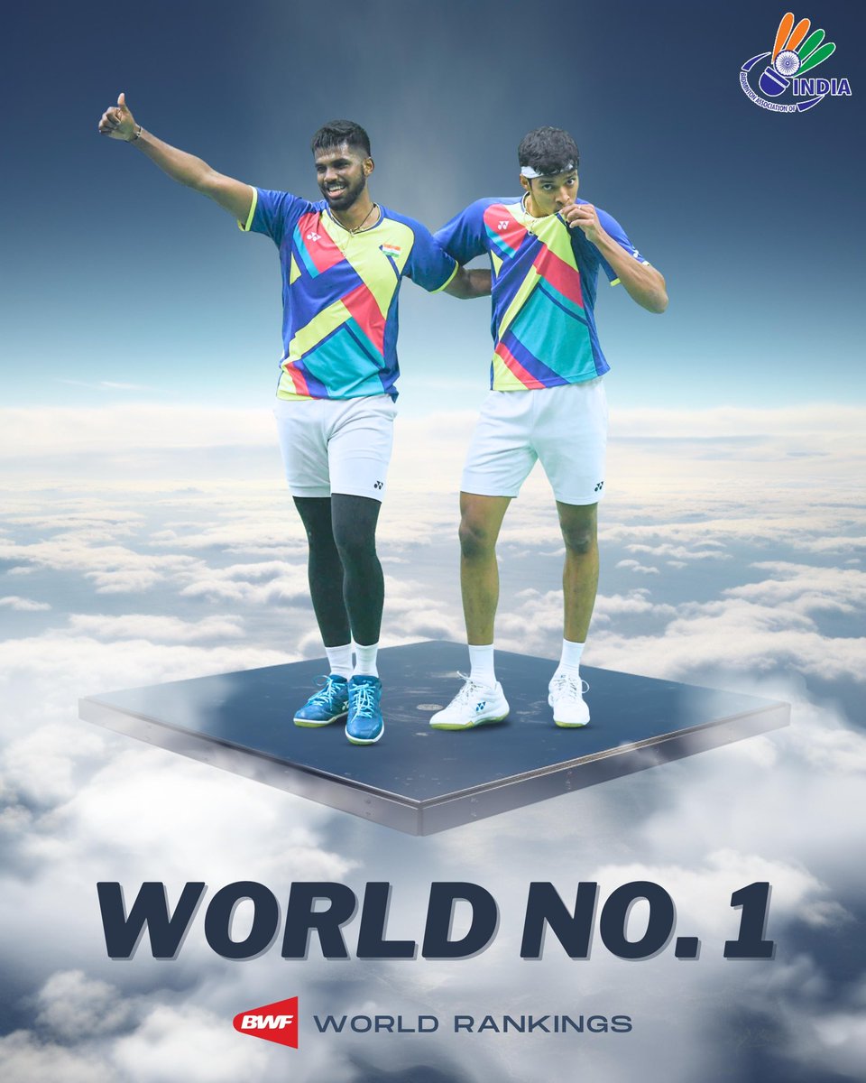 Satwik & Chirag are World No. 1 AGAIN 👑