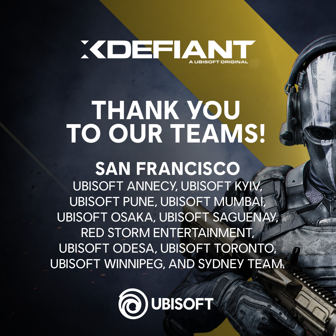 LAUNCH DAY!! Congratulations to lead studio, @UbisoftStudioSF and our codev teams around the world 🌍👏 We can't wait for you to check out #XDefiant, see you in game 🙌