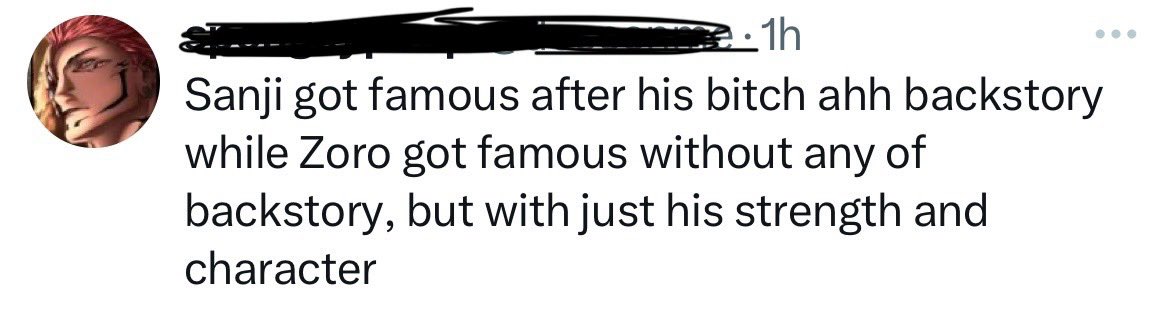 “Zoro got famous with just his strength” these ppl really talk about fictional characters like they’re real. Like zoro is a real life fencer winning medals n fans just celebrate his wins even tho they know nothing abt his personal life😭