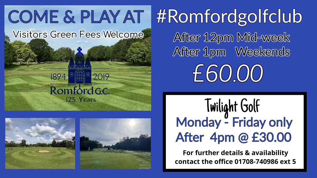 Visitors green fees welcome #rgc #rgcgreenfees #golfinessex #essexgolf