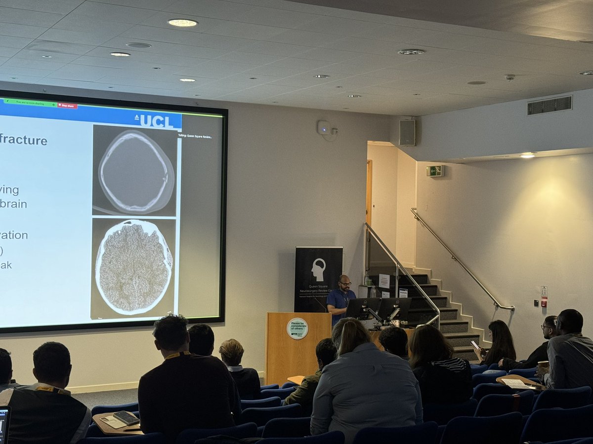 For our last lecture of the day we have GOSH consultant @DulankaSilva discussing paediatric neuro trauma!