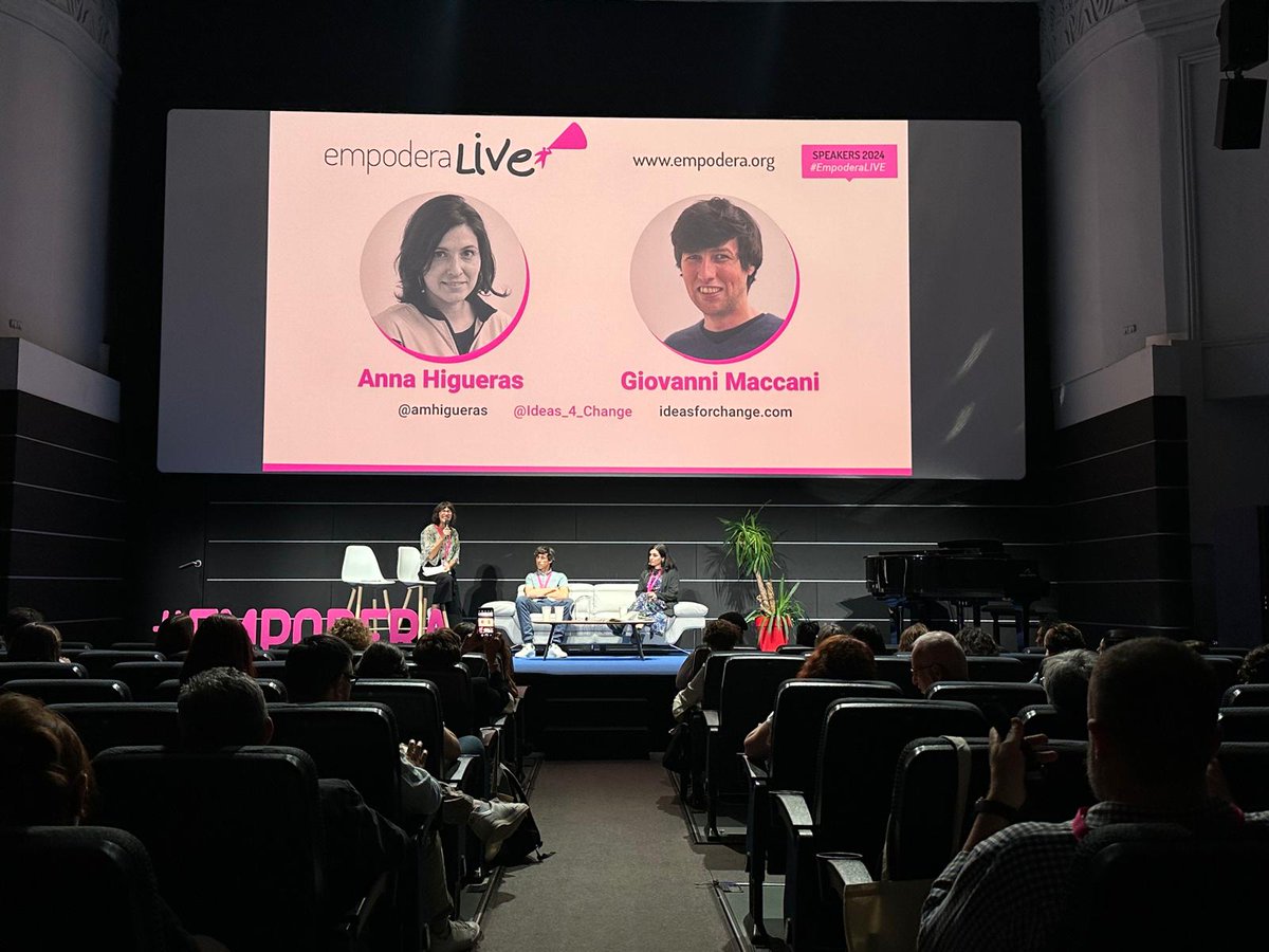 We open the second session of #EmpoderaLIVE today with @amhigueras and @GiovanniMaccani from @Ideas_4_Change. They explain how the @NGI4eu projects work in #EmpoderaLIVE. 🔴Don't miss it, live now at empodera.org