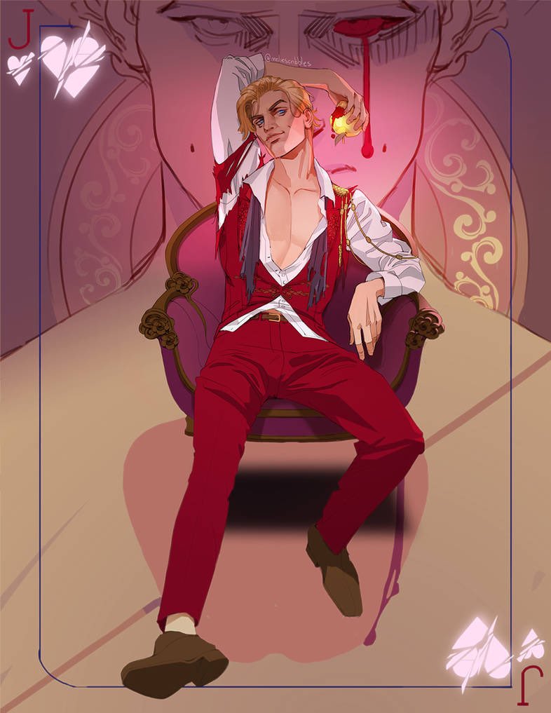 Jacks
The Prince of Hearts
OUABH RP. A literate, descriptive, and mature portrayal. AU and Canon. 
↻ &amp; ♡
Ships on chemistry.