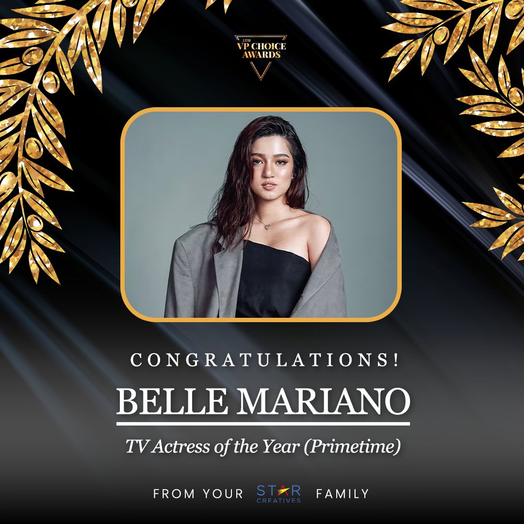 STOP THE LIMO! The queen is here!

The “TV Actress of the Year (Primetime)” Award goes to our Caroline, Belle Mariano.

Your Star Creatives family is so proud and we can’t wait to see more projects from you! Congratulations!✨