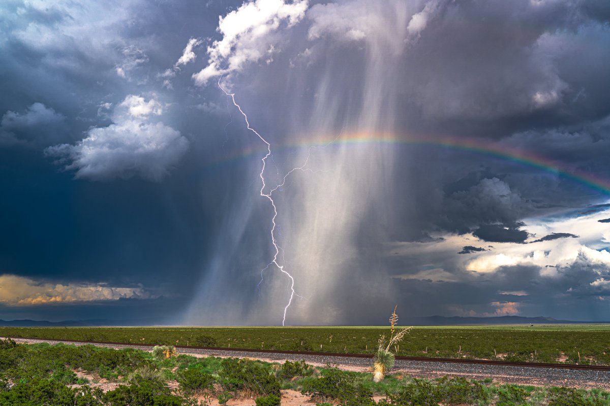 Who doesn't love a rainbow/lightning combo?