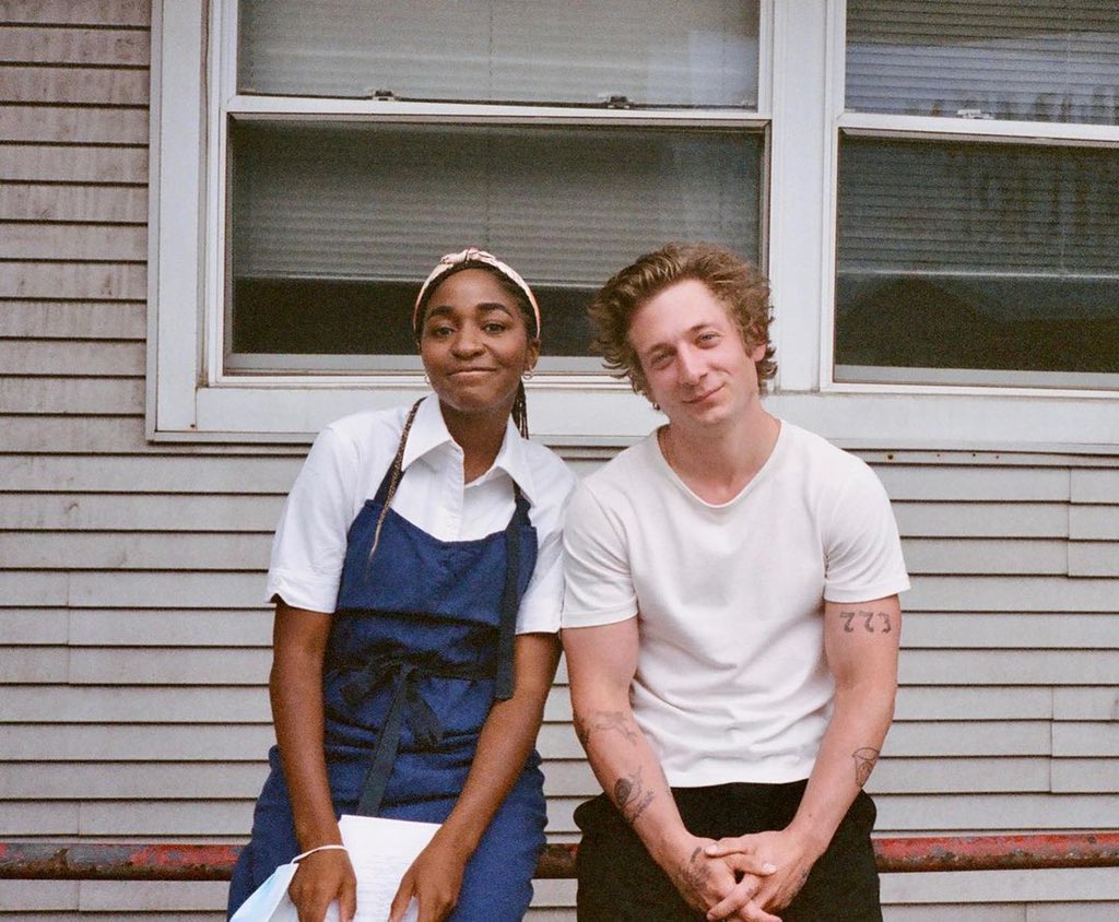 Jeremy Allen White says he and Ayo Edebiri “really enjoy each other in life, on camera and off camera. I have a tremendous amount of respect for her as a person, but also as an artist. And so I hope that sort of that kind of thing shines through on camera between Carm and Syd.”