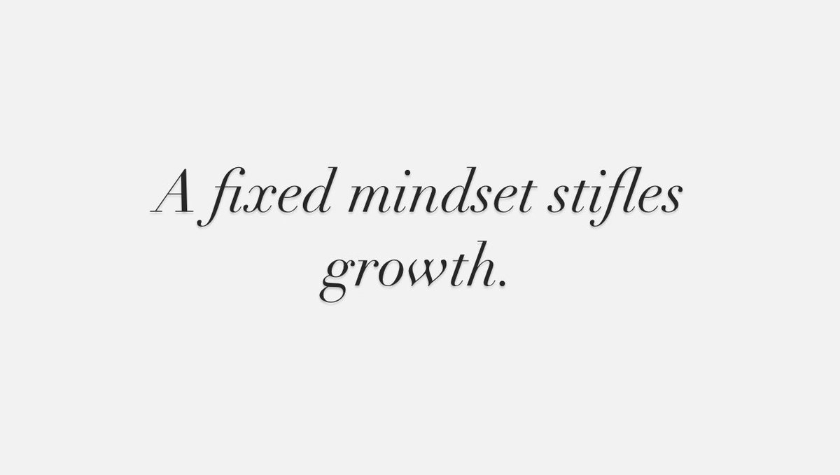 A fixed mindset discourages growth by fostering a fear of failure and an aversion to challenges. Individuals with a fixed mindset believe their abilities and intelligence are static, leading them to avoid situations where they might struggle or fail.