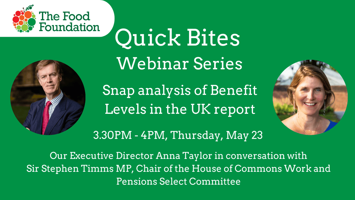 📢 Join us for a 30-minute snap analysis of the latest UK benefits levels report by @CommonsWorkPen Thursday's event features @UKLabour MP @stephenctimms and our Executive Director Anna Taylor. Sign up to watch: bit.ly/3WQuKrb