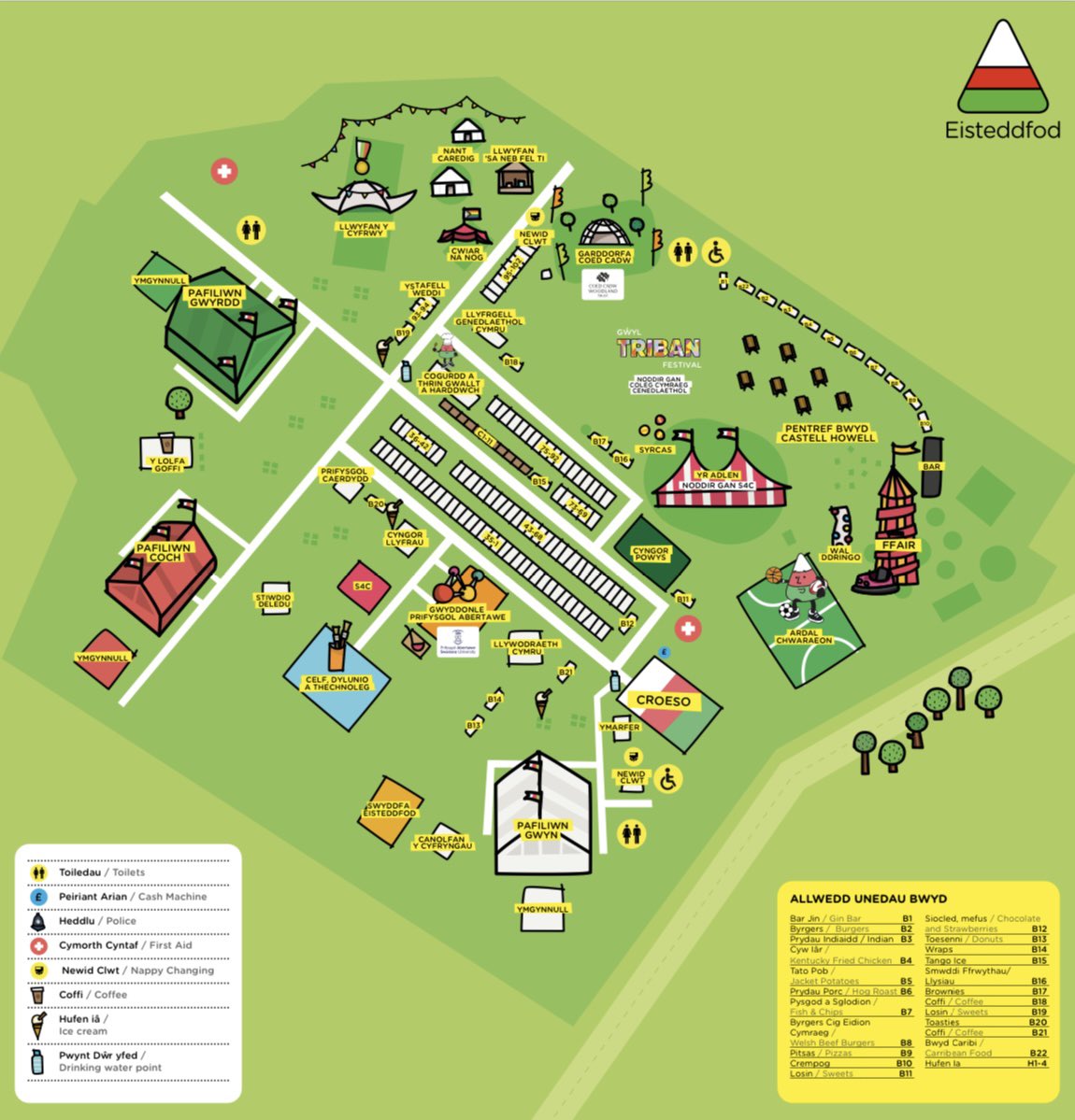 Eisteddfod yr Urdd a’r Celfyddydau (@eisteddfodurdd) on Twitter photo Mae Map Swyddogol Eisteddfod yr <a href="/Urdd/">Urdd Gobaith Cymru</a> Maldwyn 2024 yma! 🗺️
Here’s this year’s Official Map! 🙌
📲 Bydd mwy o wybodaeth am Ap yr Eisteddfod fory | More information on the App tomorrow.
🎪 #Urdd2024 Mae Map Swyddogol Eisteddfod yr <a href="/Urdd/">Urdd Gobaith Cymru</a> Maldwyn 2024 yma! 🗺️
Here’s this year’s Official Map! 🙌
📲 Bydd mwy o wybodaeth am Ap yr Eisteddfod fory | More information on the App tomorrow.
🎪 #Urdd2024
