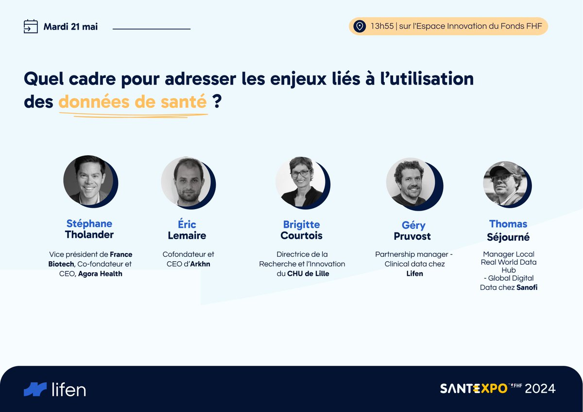 ⏰ Rejoignez-nous maintenant sur l'Espace Innovation du Fonds FHF pour la table ronde avec France Biotech : "Quel cadre pour adresser les enjeux liés à l’utilisation des données de santé ?"