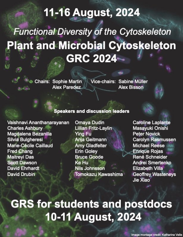 Keep sending in abstracts and registering for both the GRS and GRC Plant and Microbial Cytoskeleton! Submissions are still being considered for oral presentations for both conferences! 🌱 🍄 🦠 🧬 🔬