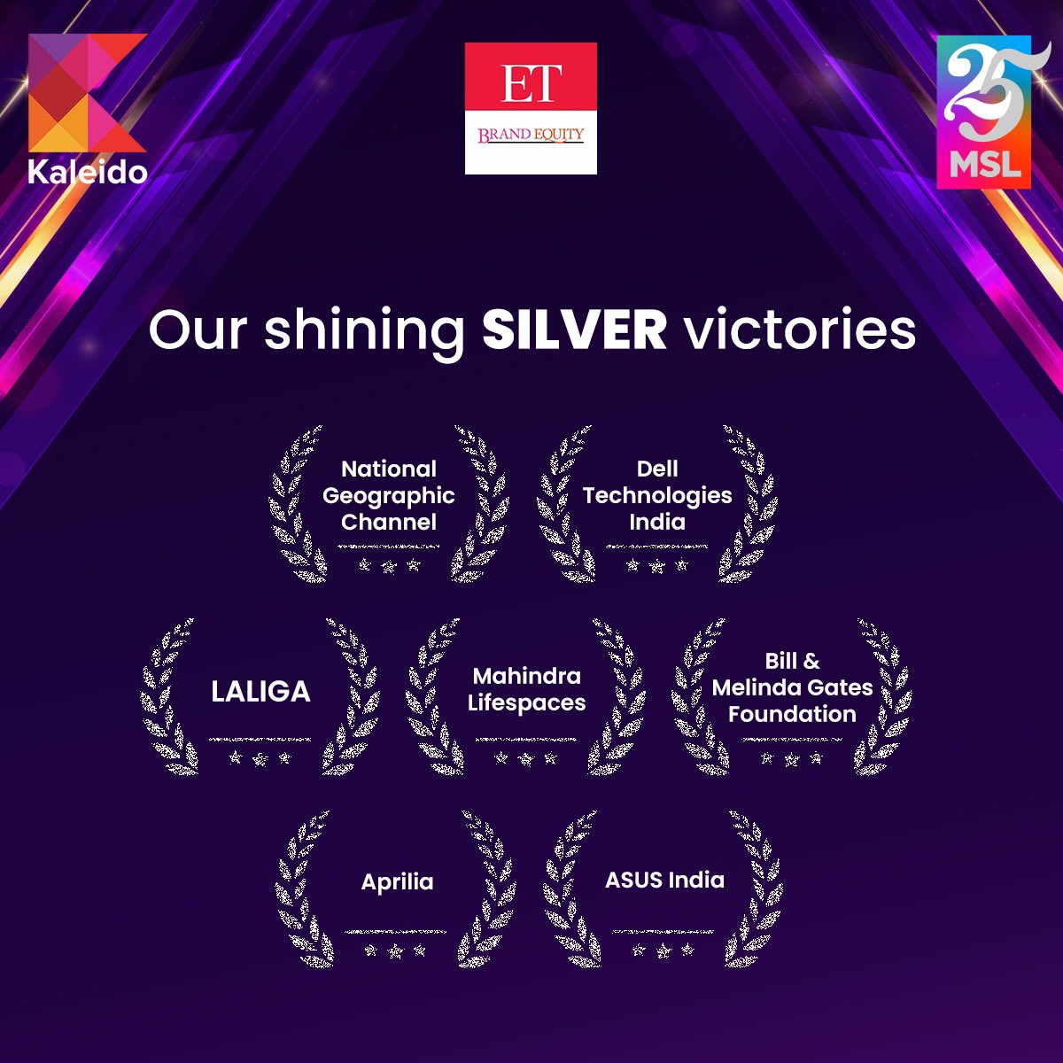 MSLGROUP_India's tweet photo. We’re over-the-moon to be conferred as the ‘Agency of the Year’ by ET Kaleido Awards 2024. Super proud of our teams who make us shine with their creative ideas and stellar innovations! Onward and upward! https://t.co/05ZbTOJp6W