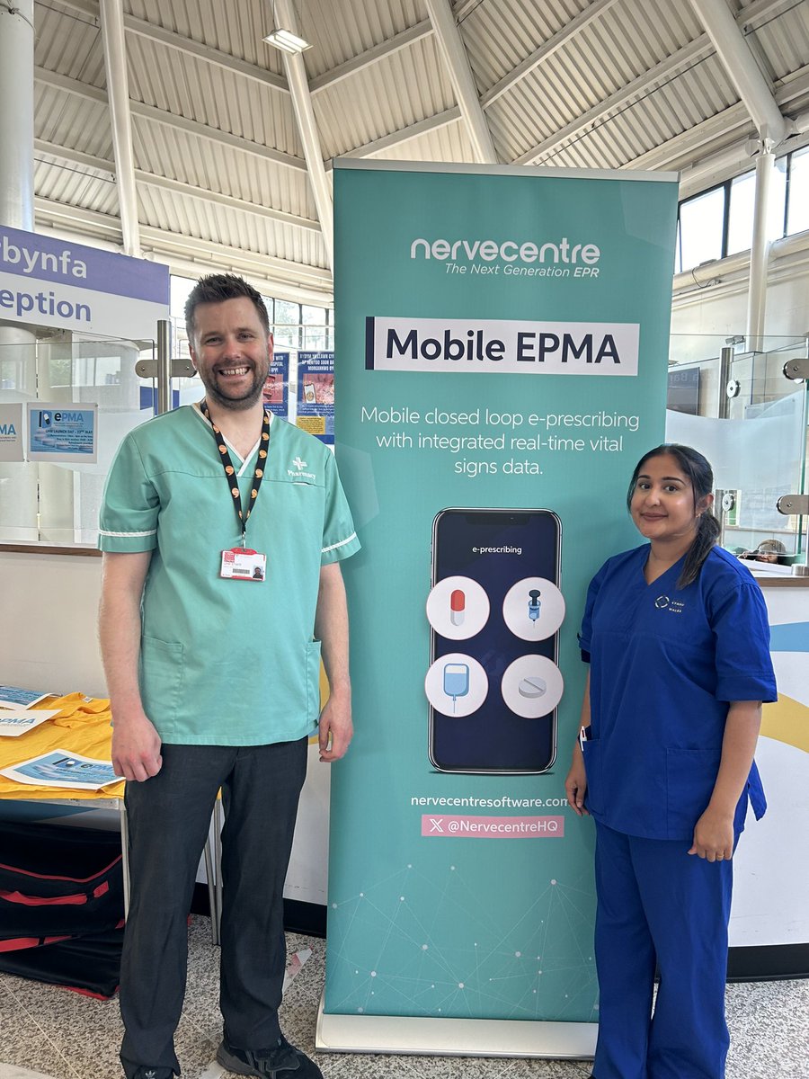 Very excited to see these guys this morning promoting the EPMA drop in at UHW tomorrow, you can see how EPMA will work. @sandradee211 @ElaineL65549534 @CNOWales @Jas_Roberts10 @nettiebeasley67 @jem890 @AylwardRebecca #TeamFNF #EPMA #leadershipdevelopment