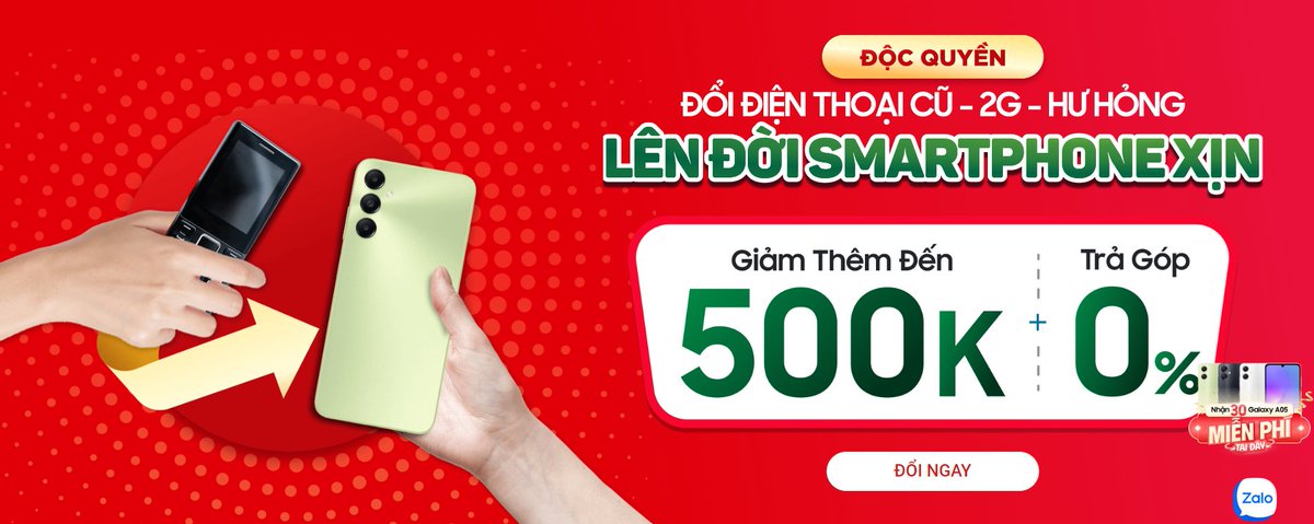 thanhta55253466's tweet photo. Đổi điện thoại cũ hư hỏng lên đời smartphone xịn. giảm đến #500k
Xem chi tiết: https://t.co/XYArvEMolT
___
#CellphoneS #Dithochiha #Dienthoai #Dienthoaiphothong #chinhhang #khuyenmai #fptshop #phukien #iphone #samsung #xiaomi https://t.co/mSkkAiG63z