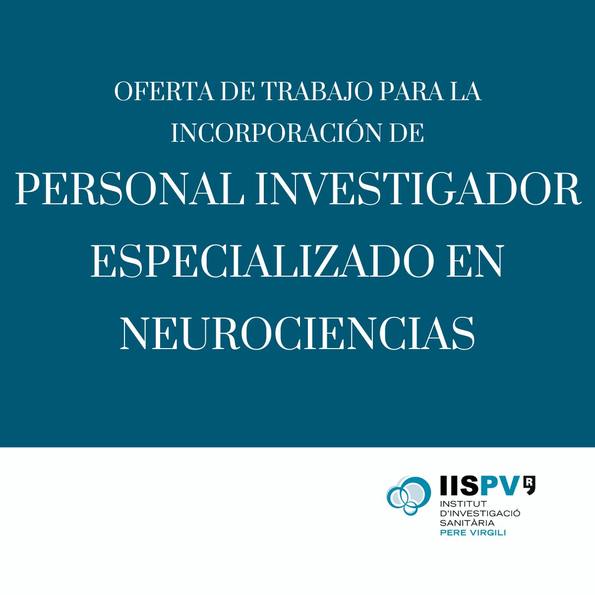 📢#IISPV #JobAlert #Empleo #ofertadefeina 👉PERSONAL INVESTIGADOR ESPECIALIZADO EN NEUROCIENCIAS ⌛Deadline: 04/06/2024 ❗imprescindible formación universitaria de grado en Psicología 🗺️@UV_EG (Universitat de València) ➡️bit.ly/44Ye17t