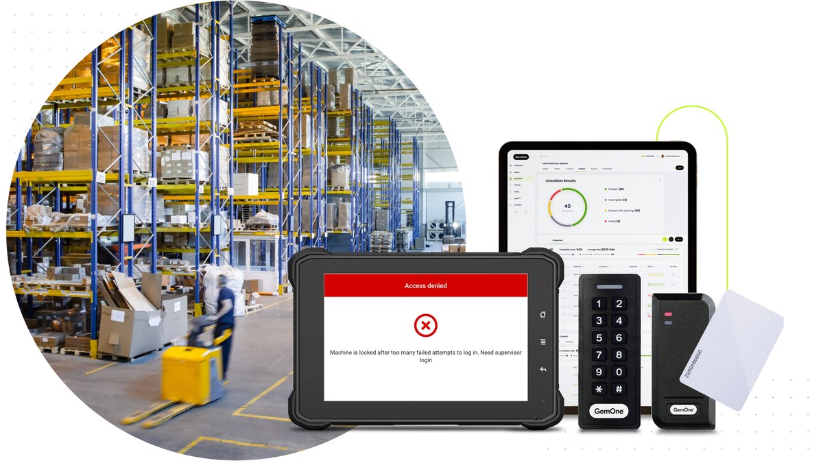 Discover GemOne's Advanced Operator Access Control

A feature of GemOne’s Sapphire fleet management tool bolstering industrial safety. Tailor access criteria with pin codes, RFID cards, or fobs. 

gemone.com/en/sapphire-br…

#gemone #accesscontrol #forkliftsafety