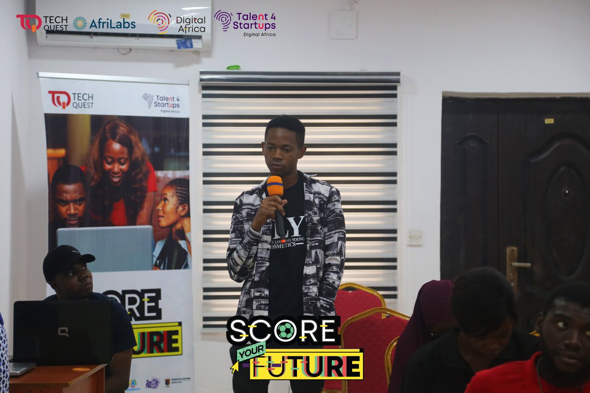 techquestcamp's tweet photo. The #talent4startup 'Score Your Future' program rolled into its next phase this week with immersive soft skills training sessions here at TechQuest STEM Academy.
#Talent4Startup #ScoreYourFuture #TechEducation #DigitalAfrica #AfriLabs #TechquestSTEMAcademy https://t.co/ZId771G9Fs