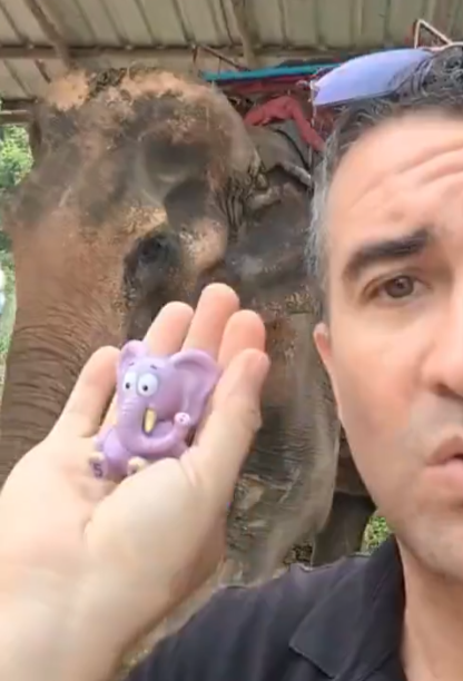 Hey @garyvee, the #EmpathyElephant joined us on the previous two elephant rescues, and he will be joining us on this third rescue of a baby elephant in the video below. The question is, would you be joining the herd?🙃