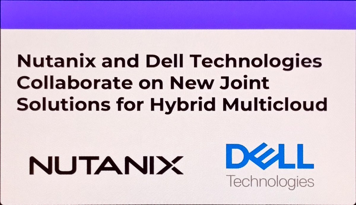 Announced at #NEXTconf new joint collaboration between <a href="/nutanix/">Nutanix Inc.</a> and <a href="/Dell/">Dell</a> let's call it NXrail
