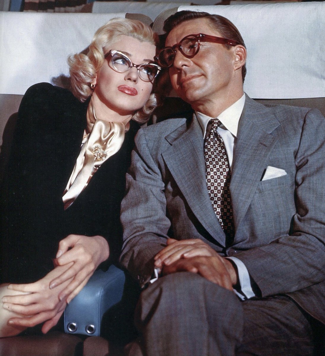 Taking Hubby to the eye doctor today, Twitter pals. Hope your day is sunny and clear! (Marilyn Monroe and David Wayne, HOW TO MARRY A MILLIONAIRE)