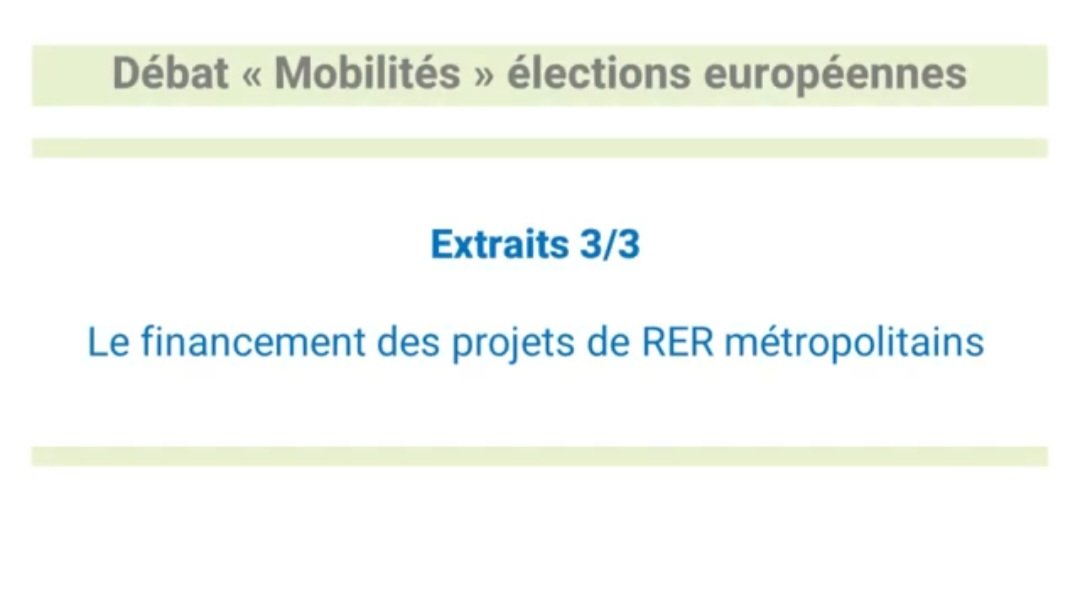 🎥 Et de 3 ! Le dernier volet de nos vidéos de synthèse du débat 🇪🇺 #mobilités avec les listes candidates aux #ElectionsEuropéennes est disponible ⬇️
youtu.be/CUkWr-Nwx94