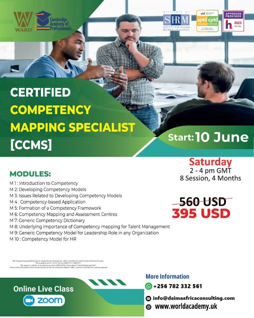 DaimaAfricaLTD's tweet image. Unlock the Power of Competency Mapping!

Are you an HR professional, trainer, or organization looking to enhance performance and productivity?
Apply now and take the first step towards unlocking human potential!
 Call/ Whatsapp +256782332561

#CompetencyMapping #HRM #Performance