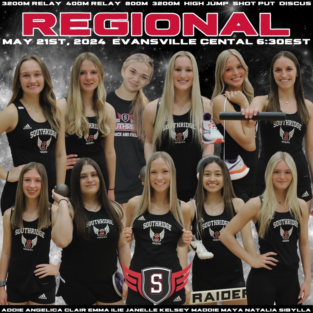 TrackSridgeXC's tweet photo. Girls Regional tonight at Evansville Central. Let's Go Raiders!! https://t.co/2B9hQizg4u