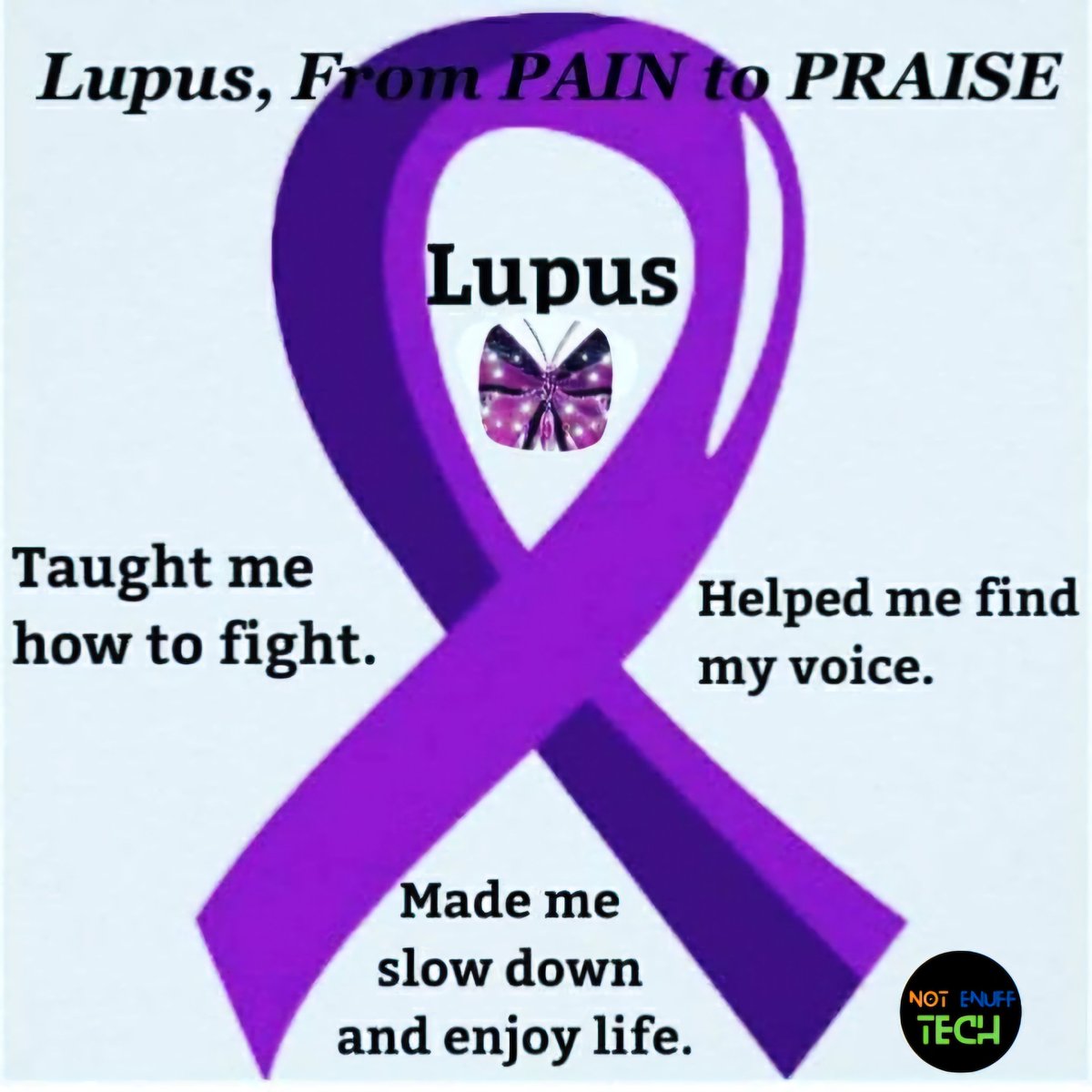 🗣💜🦋 Fighting for the #lupus cure starts with learning more about the #disease Raise your awareness 🙌💜📚💜 #educate yourself Everyday 🦋💜 Nobody can take away your pain, but don't let lupus takeaway your happiness 🙏🙋🏽‍♂️🙋‍♀️ Let's Band together to raise awareness 💜🦋