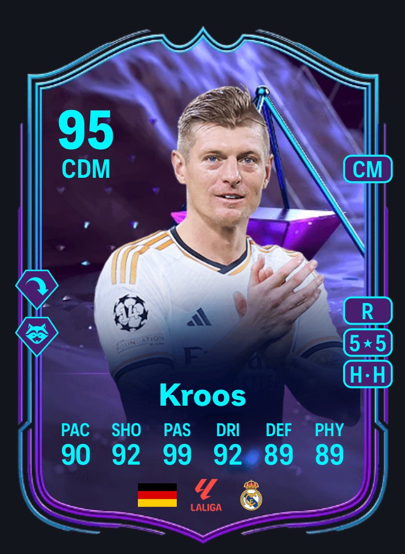 FutSheriff's tweet photo. 🚨Toni Kroos made his announcement regarding his retirement.

EOAE card is a must.

#fc24 https://t.co/rItc5hEtV4