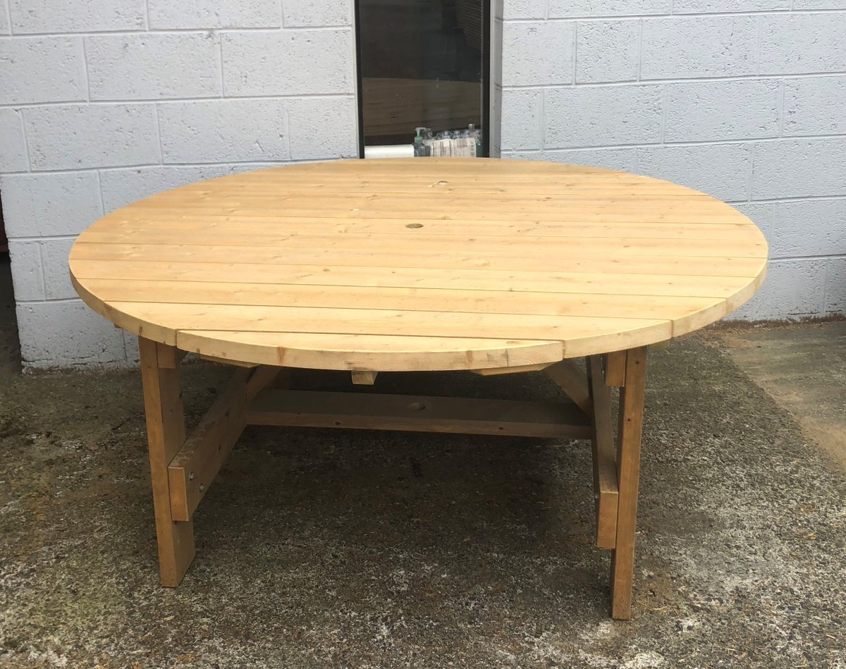 connaught_ltd's tweet photo. 6ft Round Table comes fully assembled and requires little or no maintenance.
The Large Circular table is a heavy duty design.

Height: 30" or 2.5 foot
Table top diameter: 6ft
Delivery available- Please send us your Eircode for price. https://t.co/4UYlYML6XD