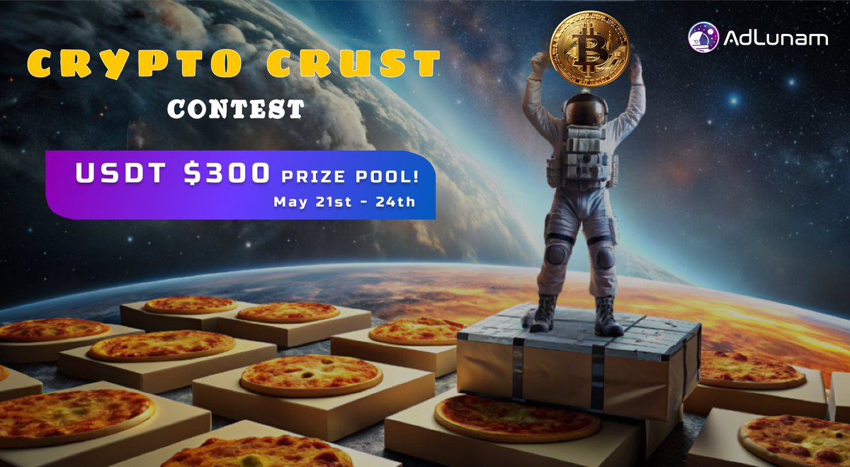 CONTEST ALERT! 🏆💰 Cash prizes up for grabs! 💸 🍕🚀Launch your creativity into orbit with our Crypto Crust Contest! 🌟 Design a pizza box that screams ‘Bitcoin Pizza Day’ featuring our AdLunam Inc mascot - the astronaut! 🌕 🎨 Participate here: zealy.io/cw/adlunam/inv… Let