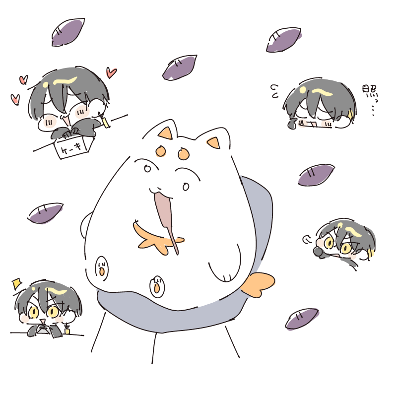 @mg_ytm 仲いいフォロワーがキャラデザしてくれたやつで、犬です(?) 