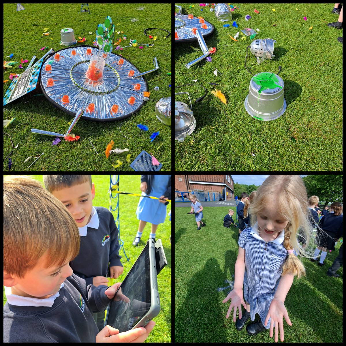 BarntonMrsD's tweet photo. Reception were excited to find that Aliens had landed today.
They used team building and leadership skills to complete their activities. @BarntonMrsF #bcnpsessentialskills https://t.co/nqdbwc7KHG