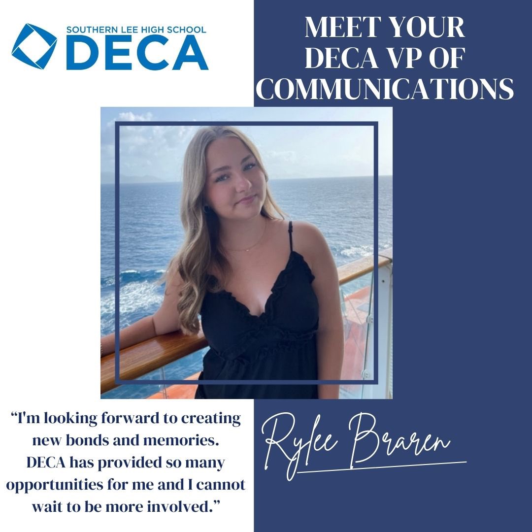 Introducing your 2024-2025 DECA VP of Communication:

Rylee Braren!