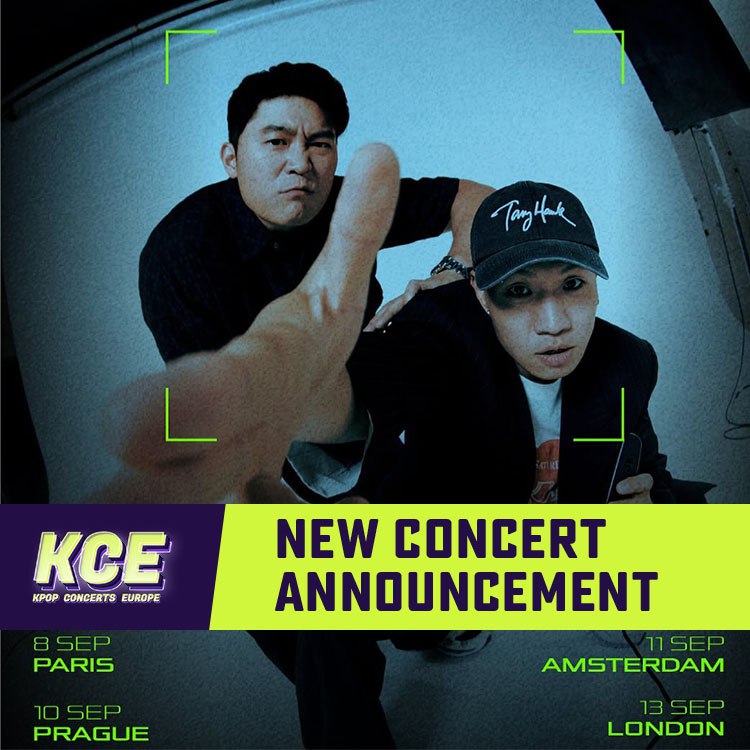 Dynamic Duo, the iconic Korean hip-hop duo consisting of Choiza and Gaeko, is embarking on a European tour. They'll be visiting five European countries from September 6 till September 13 2024. No other information has been released so far.

#dynamicduo #europe #dynamicduoineurope