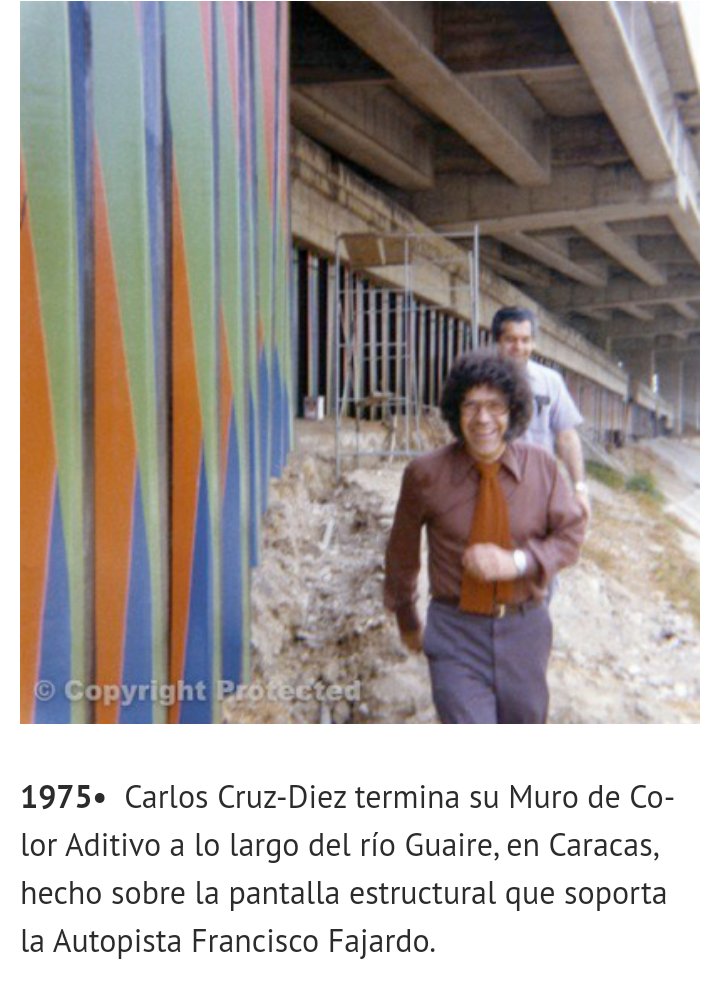 wariarepano1's tweet photo. @lubrio aunque deteriorado están tapando y no recuperando el mural más grande de Carlos Cruz Diez que está en la Rivera del rio Guaire https://t.co/iug6j4RcUD