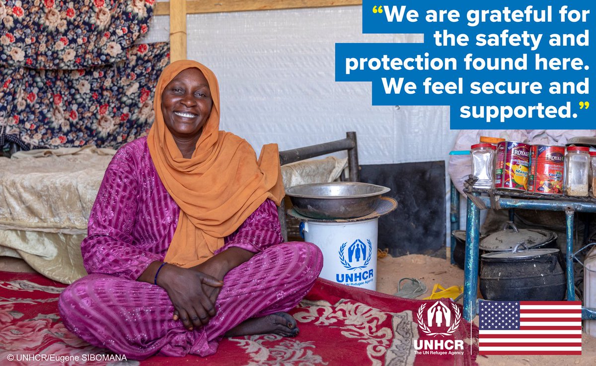 Thanks to donors like @StatePRM, UNHCR and partners can provide crucial aid to refugees like Hawida, a dedicated teacher and mother of six who lost everything escaping conflict in Sudan. This support offers hope and renewed dreams to families like Hawida's.