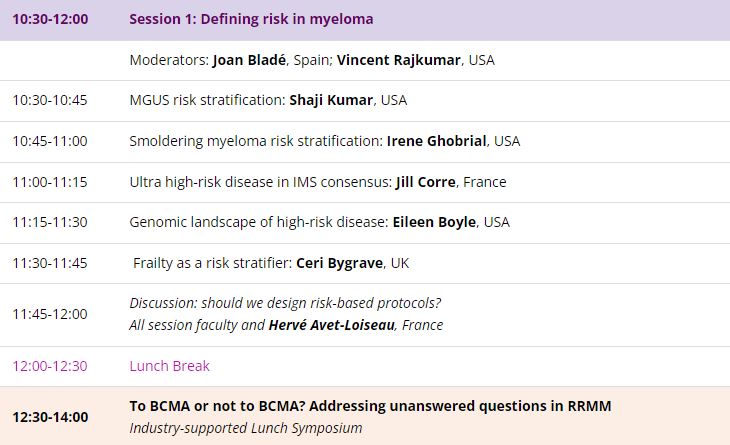 ⭐10th COMy Congress⭐️ Session 1 opens the scientific program with a session on: Defining risk in myeloma ⏲️10:30 CET 🔽🔽 comylive.cme-congresses.com/lecture-hall/ @VincentRK @IreneGhobrial @myelomaMD @EileenMBoyle @Mohty_EBMT @nagler_EBMT @mvmateos